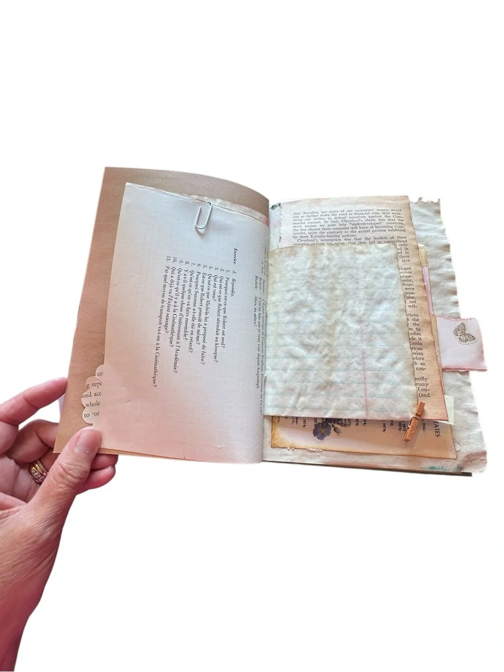 Handmade One of a Kind Junk Journal Vineyard Theme